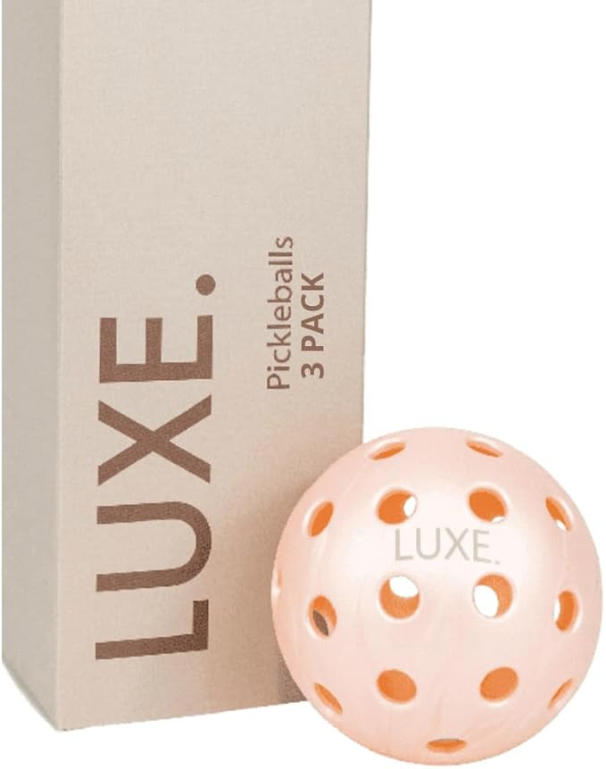LUXE Pickleball Balls 3-Pack | Pink Outdoor Pickleball Balls | Cute & Aesthetic Pickleballs | Per... | Amazon (US)