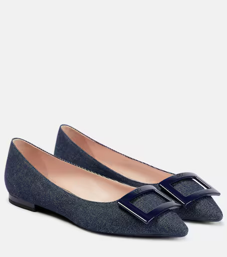 Gommettine Ball denim ballet flats | Mytheresa (INTL)