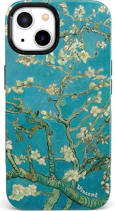 Casely iPhone 14 Case | Blue Awakening | Van Gogh Almond Blossom | Compatible with MagSafe | Bold... | Amazon (US)