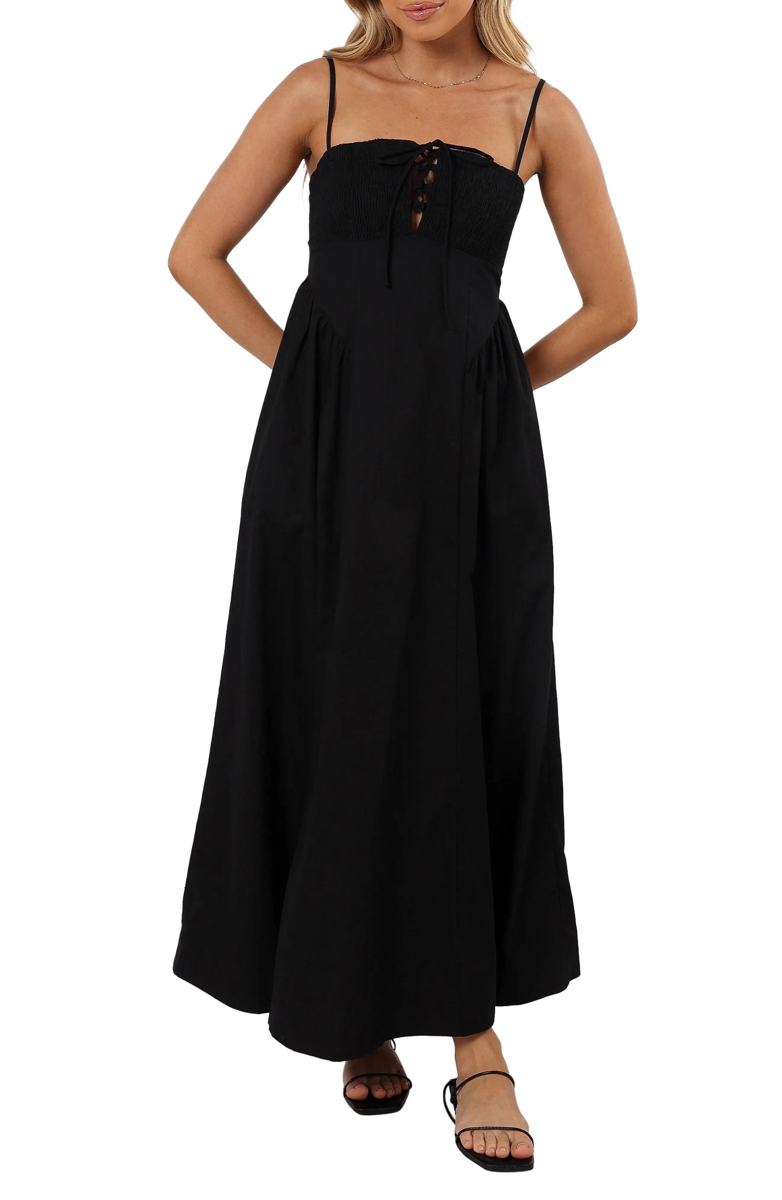 Petal & Pup Alena Tie Back Maxi Dress (Women) | Nordstrom | Nordstrom