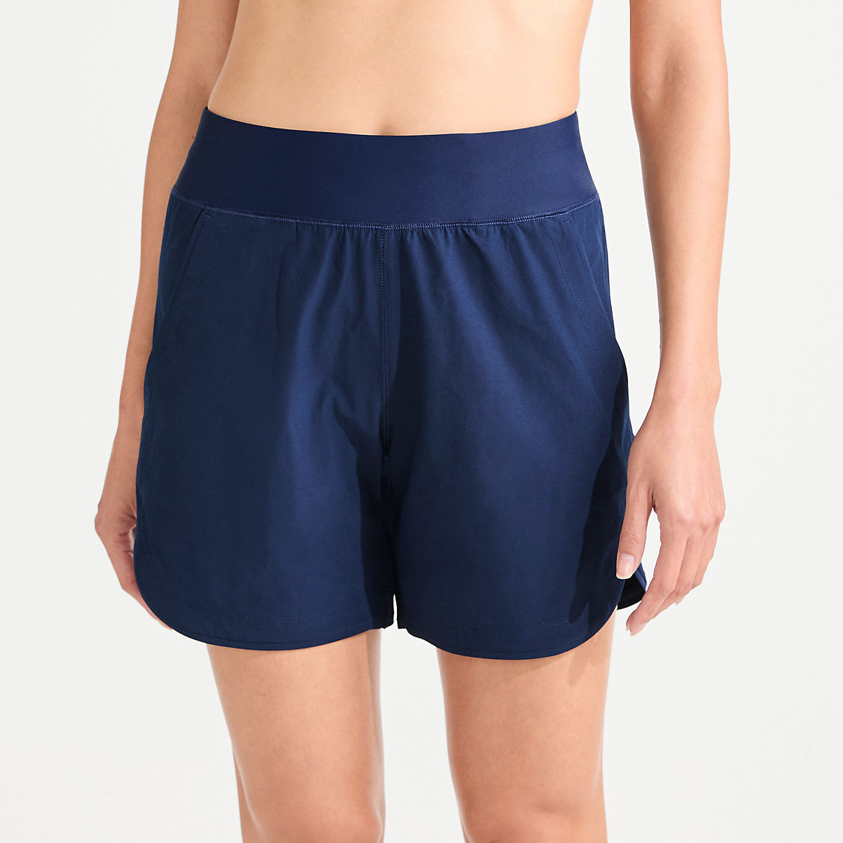 Women's Curvy Fit 5" Quick Dry Board Shorts Swim Shorts with Panty | Lands' End (US)