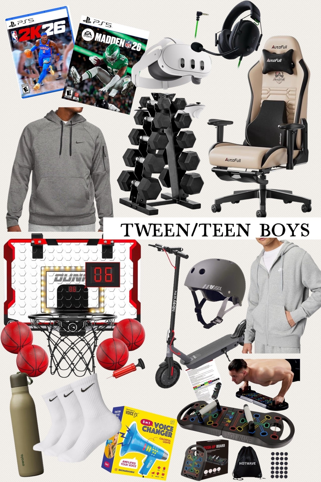 Gift ideas for tween/teen boys
.


#LTKMens #LTKHoliday #LTKGiftGuide