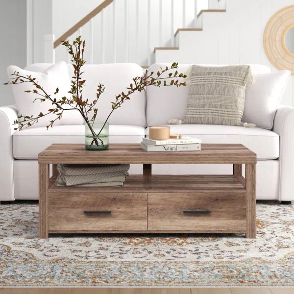 Gabriella Frame Coffee Table with Storage | Wayfair North America