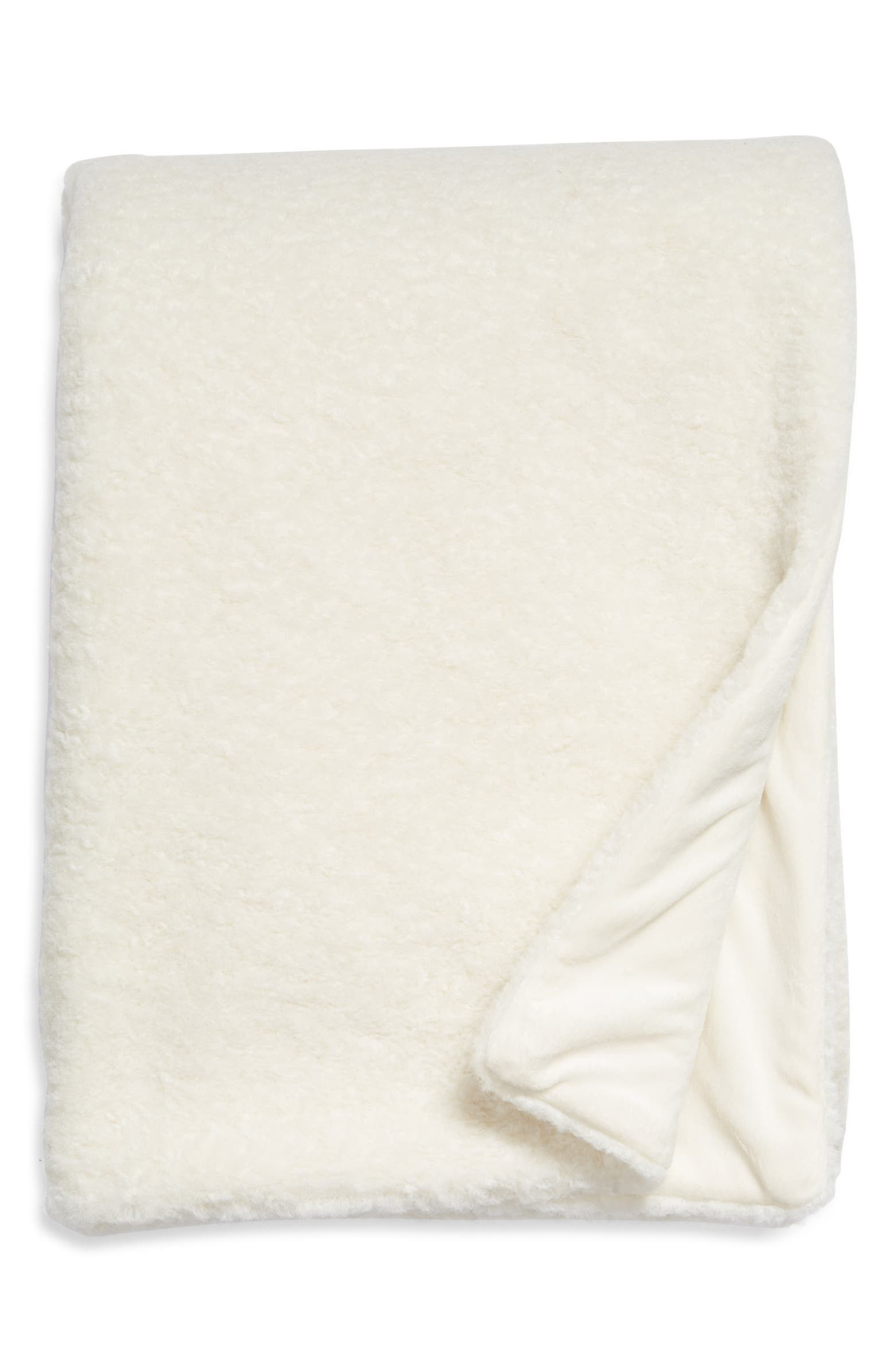 Teddy Faux Fur Oversize Throw Blanket | Nordstrom