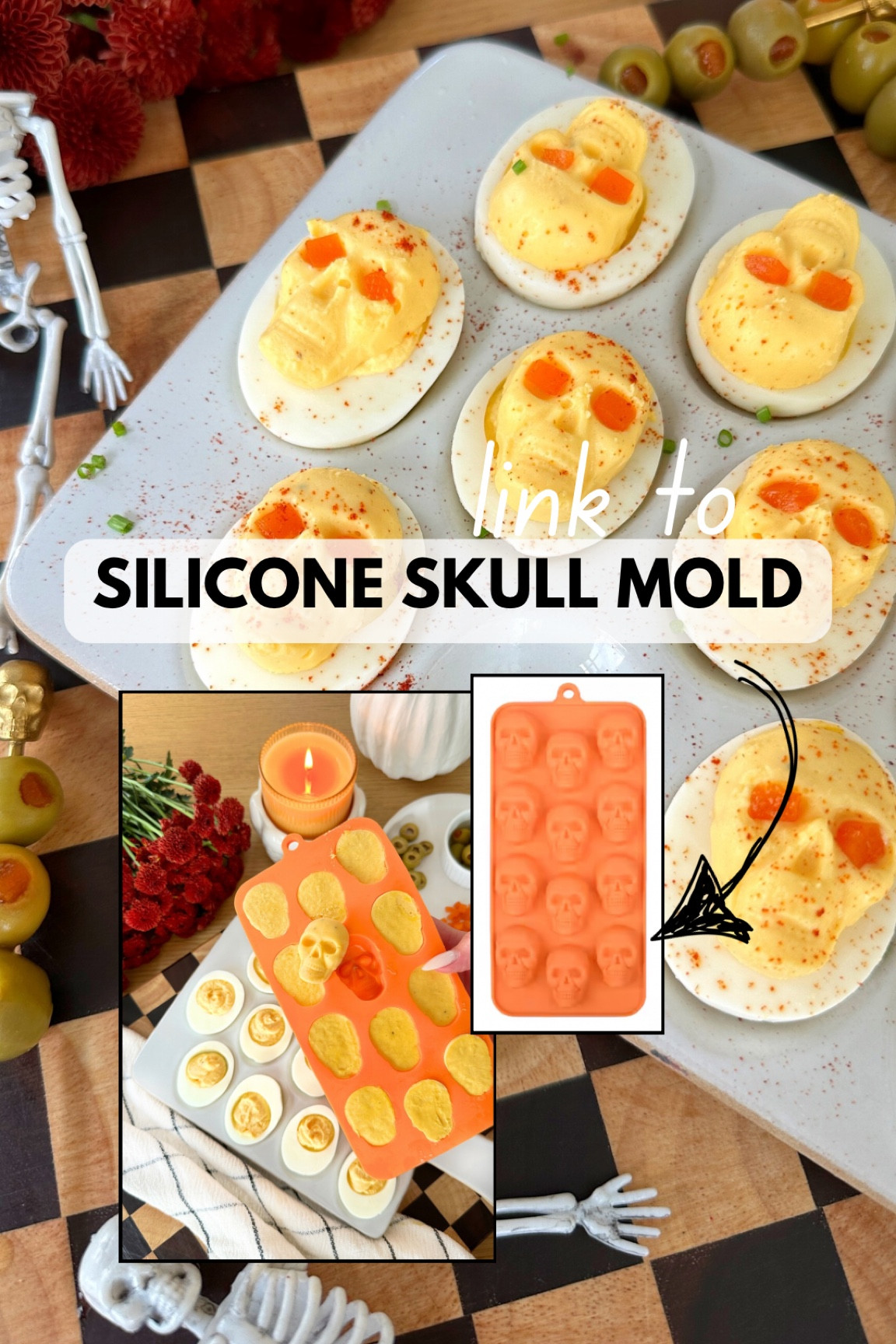 Halloween Deviled Eggs Skull Mold 

#LTKHome #LTKSeasonal #LTKFallSale