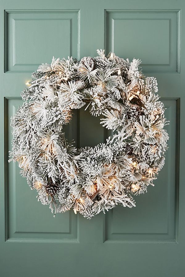 Snowy Pine Wreath | Anthropologie (US)