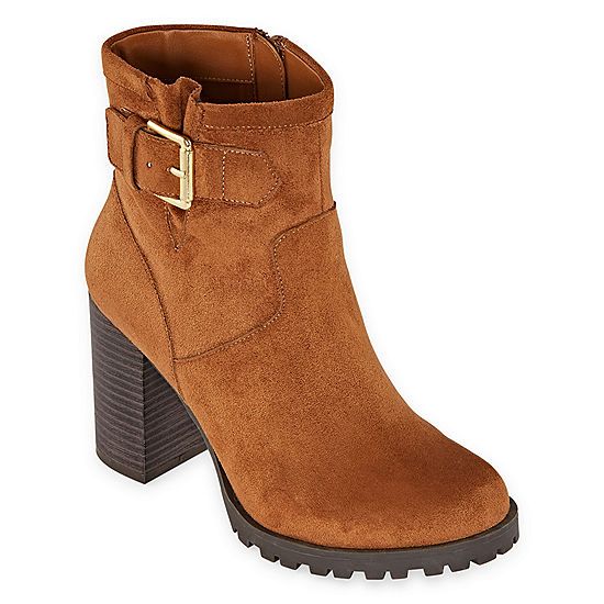 a.n.a Womens Ronnie Motorcycle Boots Block Heel | JCPenney