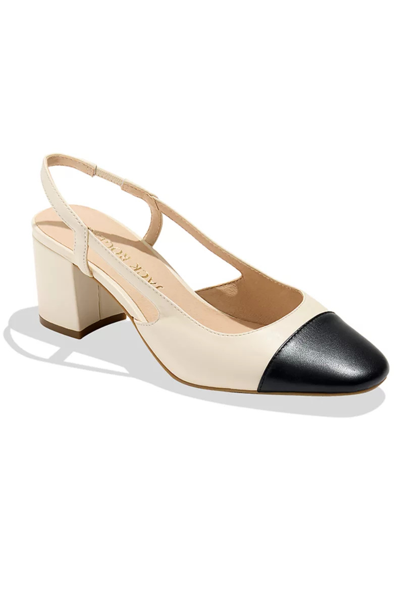 Summer Cap Toe Slingback Heels | Belk