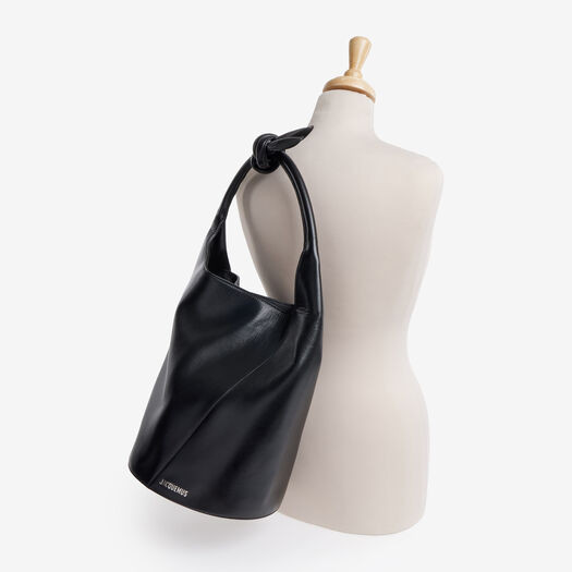 Black Leather Shoulder Bag | TK Maxx