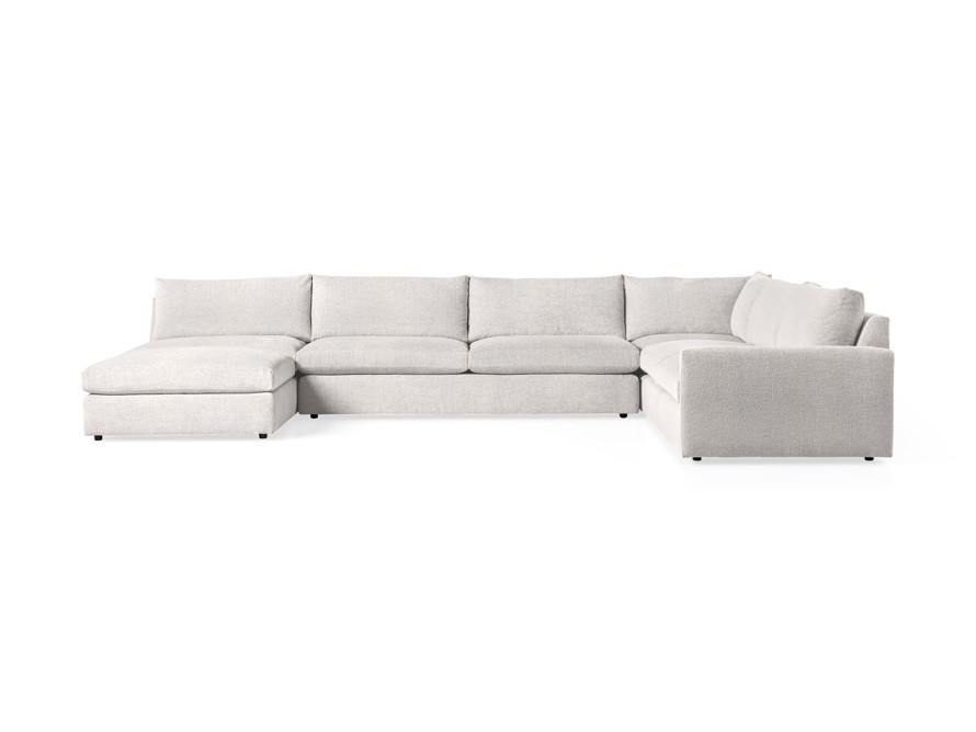 Kipton Five Piece Sectional with Ottoman | Arhaus
