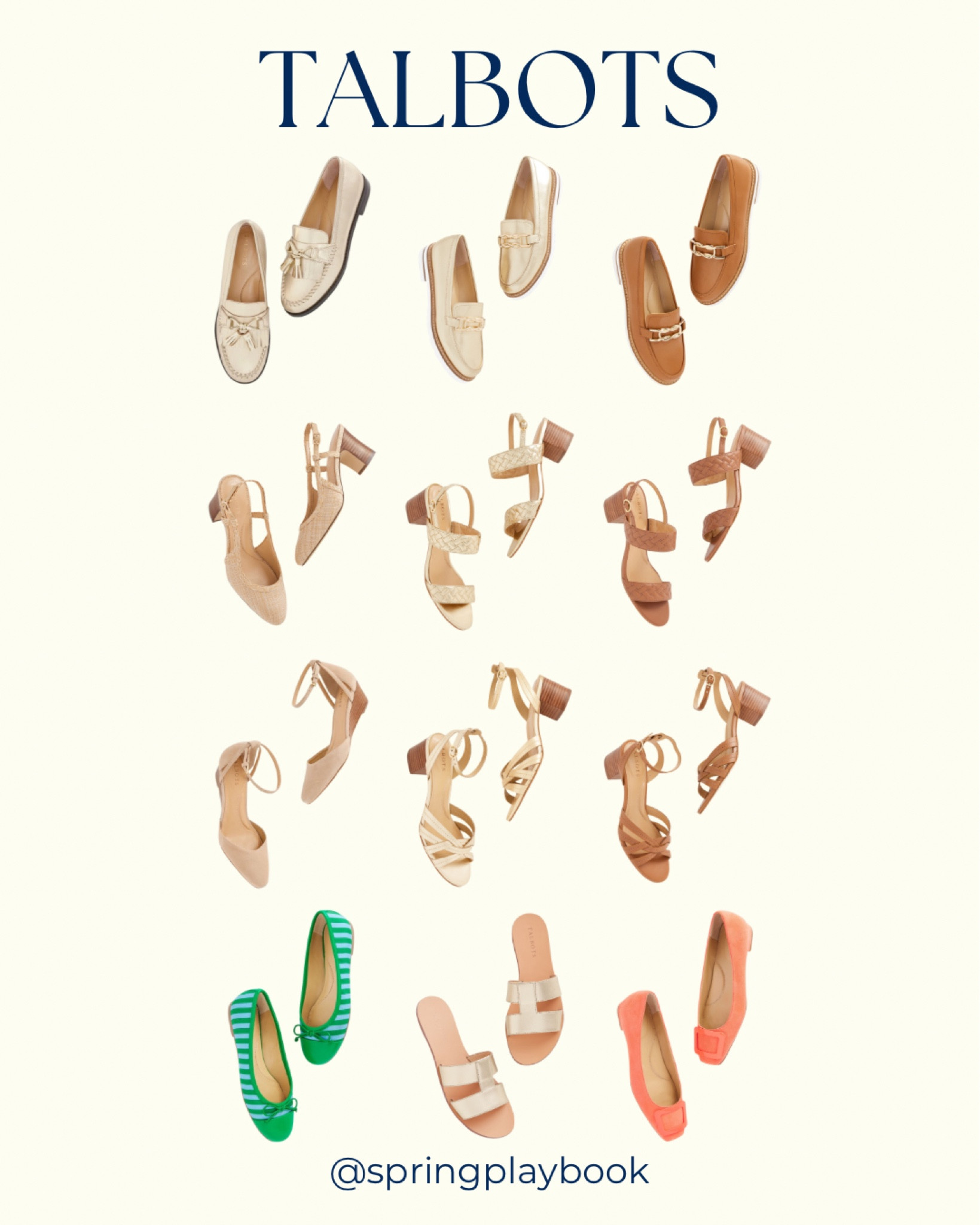 New shoes at Talbots: loafers, heeled sandals, ballet flats. 

#createdcolorful #createdcolorfulspring #hocspring #tcispring #pcaspring #lightspring #warmspring #truespring #brightspring #clearspring #paintboxspring #bluespring

#LTKshoecrush #LTKworkwear #LTKwedding