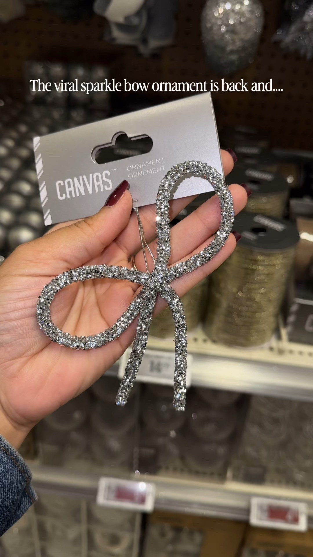 Christmas decorations, sparkle bows, holiday decor, Christmas ornaments, 

#LTKwinter #LTKhome #LTKcanada