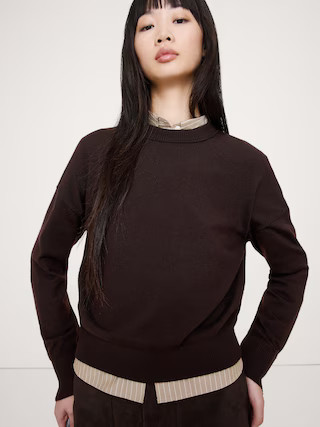 Merino Crew-Neck Sweater | Banana Republic (US)