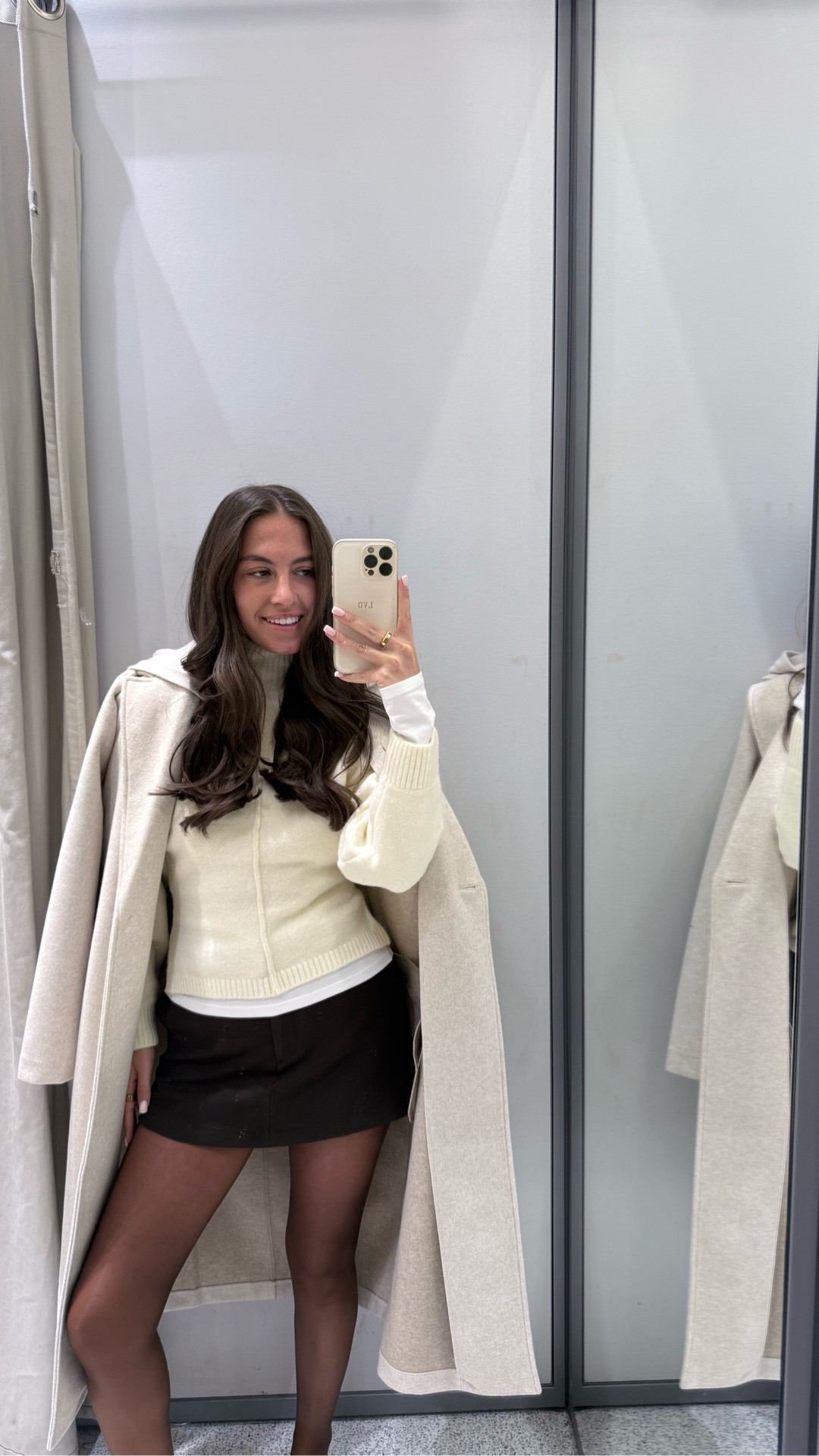 Winter outfit - knitwear - brown skirt - layered outfits - chic 

#LTKstyletip #LTKwinter #LTKautumn