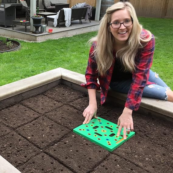 Seeding Square – Seed Spacer Tool for Maximum Harvest, Organized Plants & Less Weeds – Square... | Amazon (US)