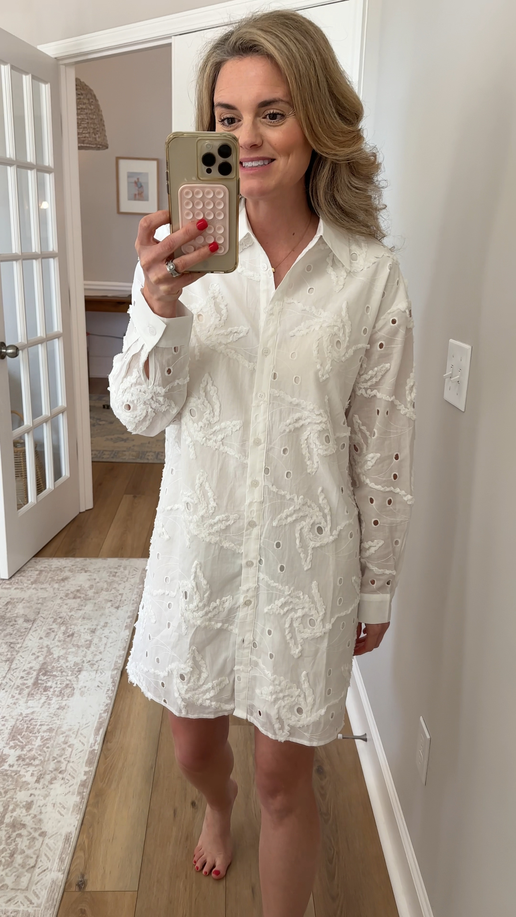 New eyelet white dress arrival from @editno5boutique! This one is lightweight, breezy and fully lined! I’m wearing the size small  

#LTKFindsUnder100 #LTKStyleTip #LTKOver40