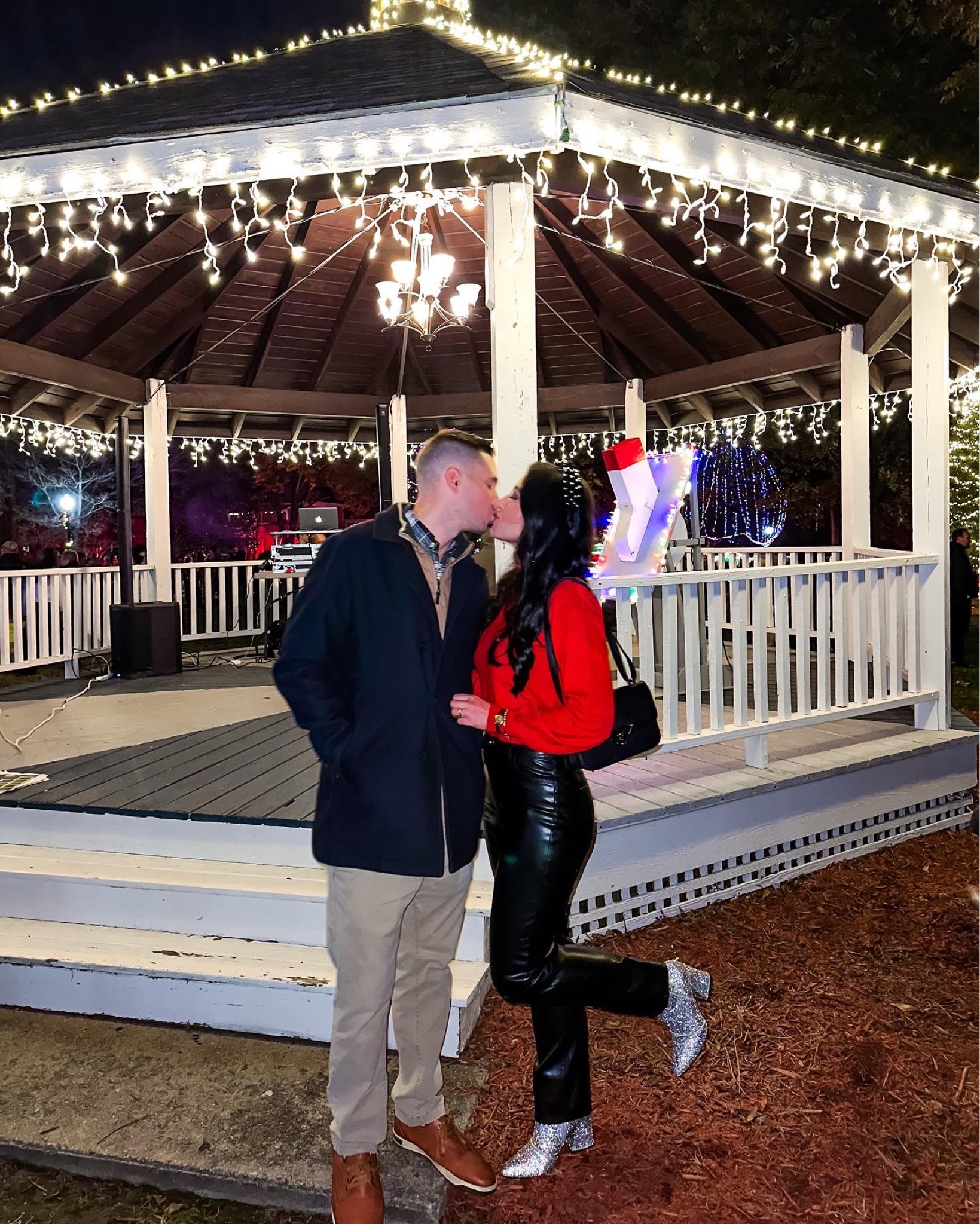 Under $50 amazon leather pants (small, multiple colors), under $50 amazon red cutout back sweater (small, 5+ colors), under $10 amazon pearl headband set and under $50 target sparkly booties — a perfect christmas outfit ! #founditonamazon 

#LTKshoecrush #LTKfindsunder50 #LTKHoliday