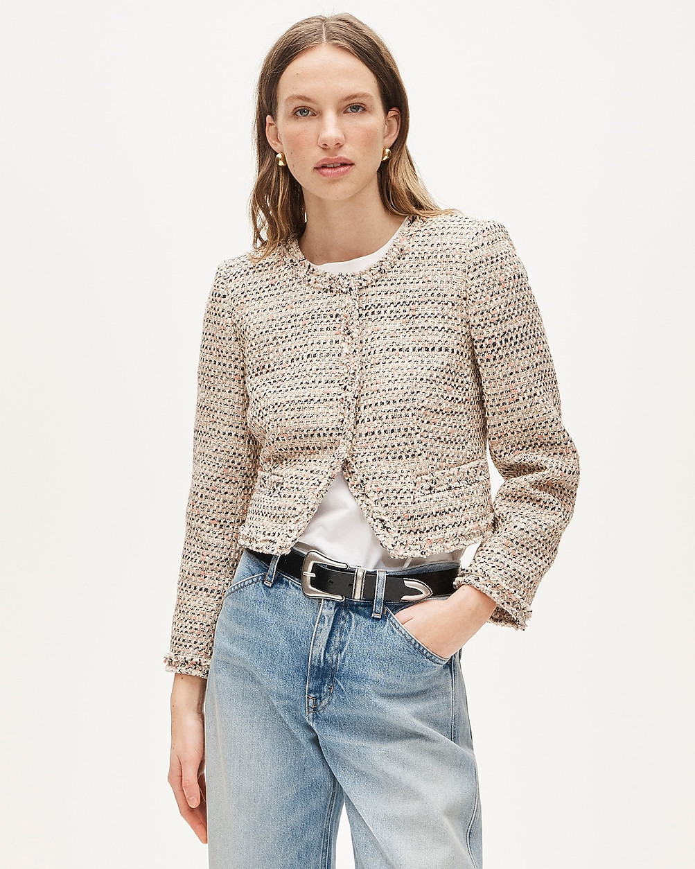 Lady jacket in Italian textured tweed | J. Crew US