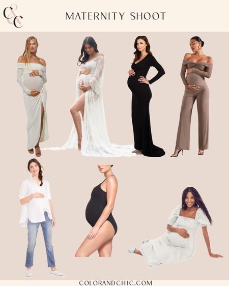 Maternity photo shoot with dresses, bodysuit, white top and more!  Love the many different ways you can dress for your maternity shoot  

#LTKstyletip #LTKbaby #LTKbump