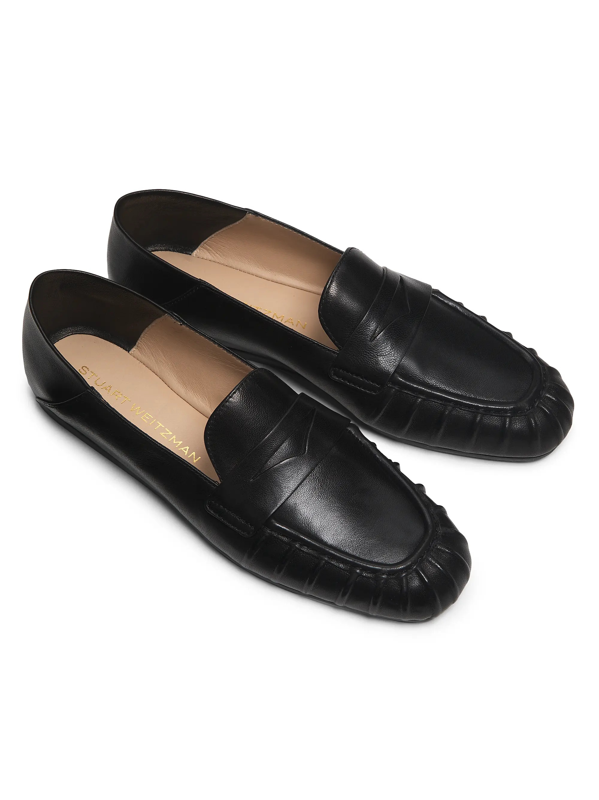 Stuart Weitzman Brooks Leather Loafers | Saks Fifth Avenue | Saks Fifth Avenue
