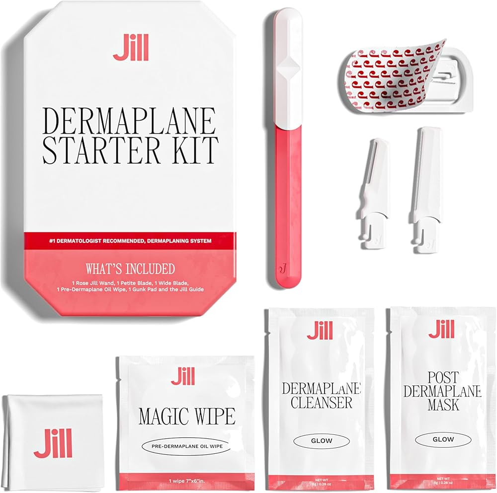 Jill Dermaplane Kit in Rose - Hair Identifying Spray NOT Included - Includes 1 Pre-Shave Cleanser... | Amazon (US)