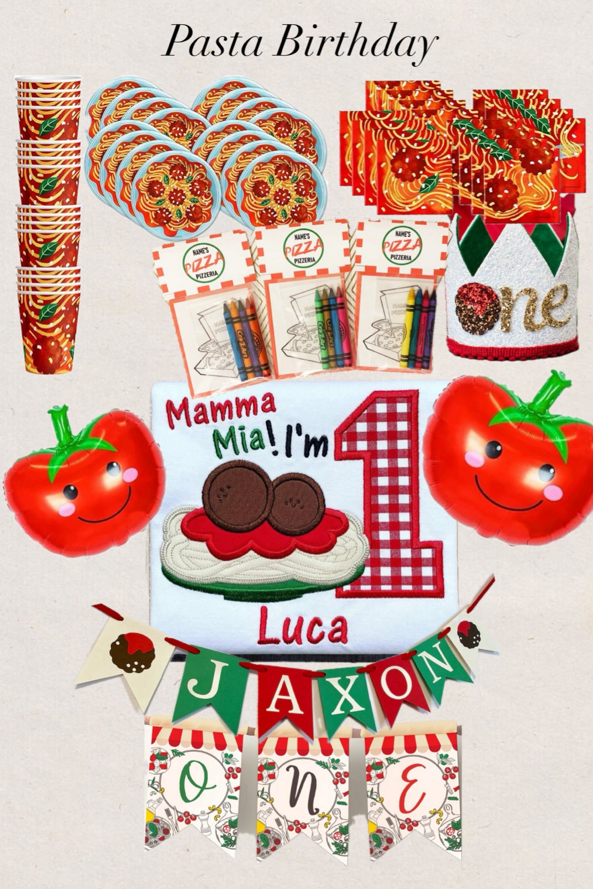 Pasta party
Balloons
Invitations
Toddler party
Favors
Italian party

#LTKfindsunder50 #LTKkids #LTKparties