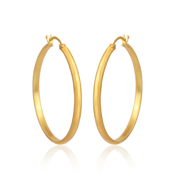 Matte Hoop Earrings | Christina Greene 