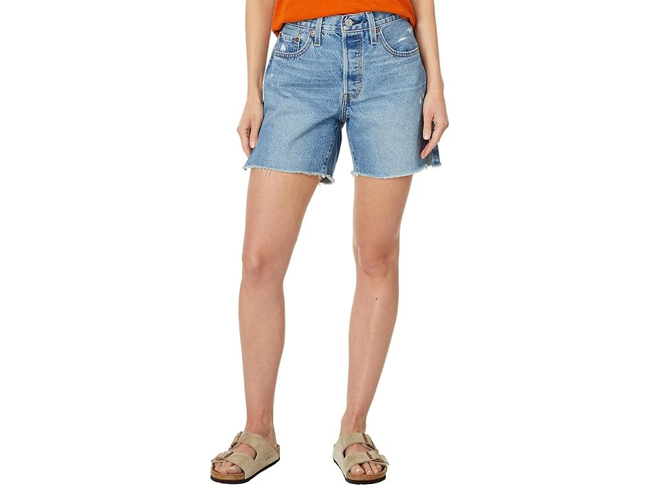 Levi's(r) Womens 501 Mid Thigh Short Women's Shorts Sure Time Flies : 28, Cotton | Zappos