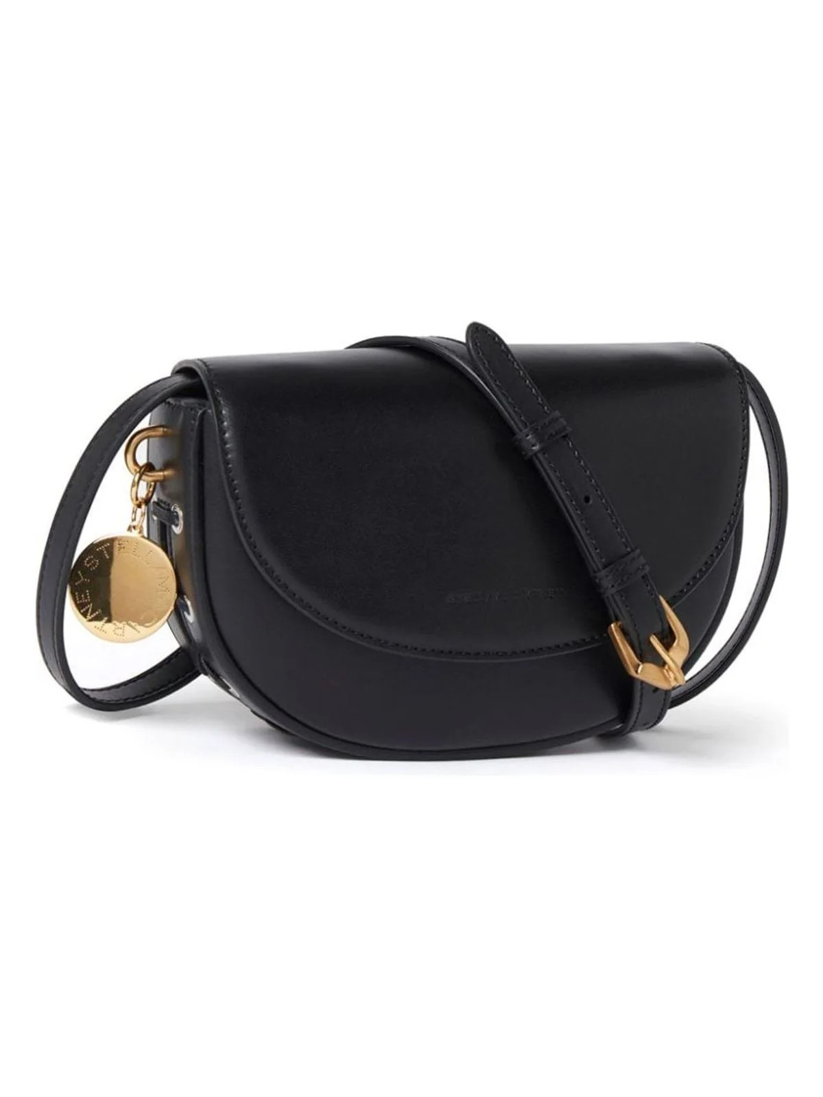 Stella Mccartney Women's Frayme Whipstitch Small Shoulder Bag in Black | Size UNI | 7B0092WP03801000 | LOZURI
