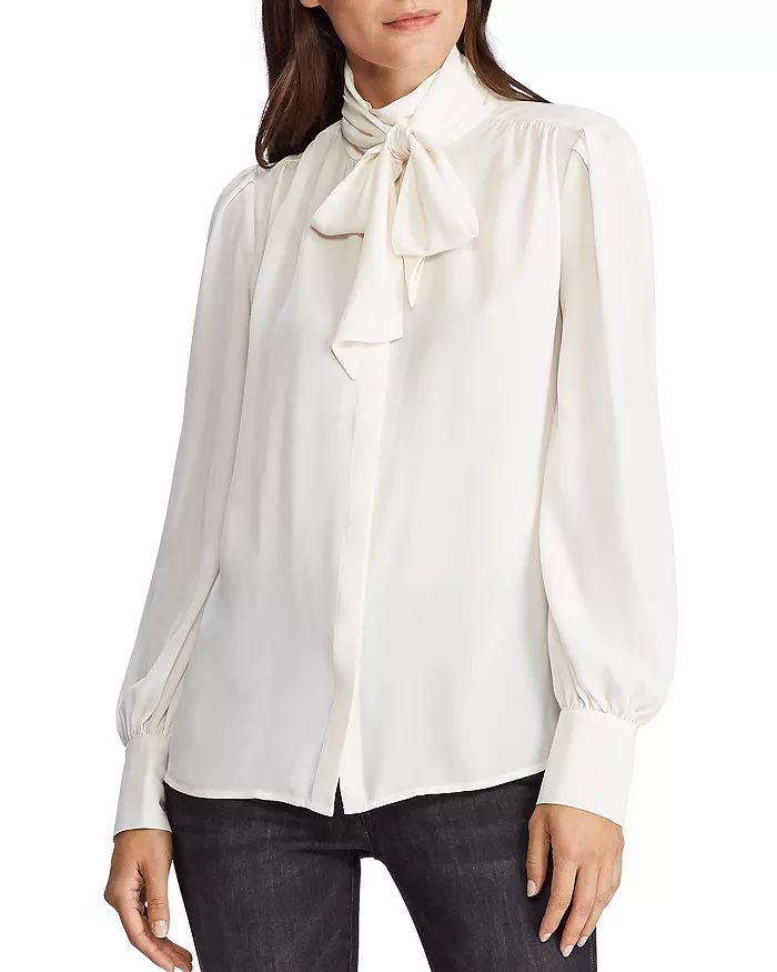 Georgette Tie-Collar Blouse | Bloomingdale's (US)