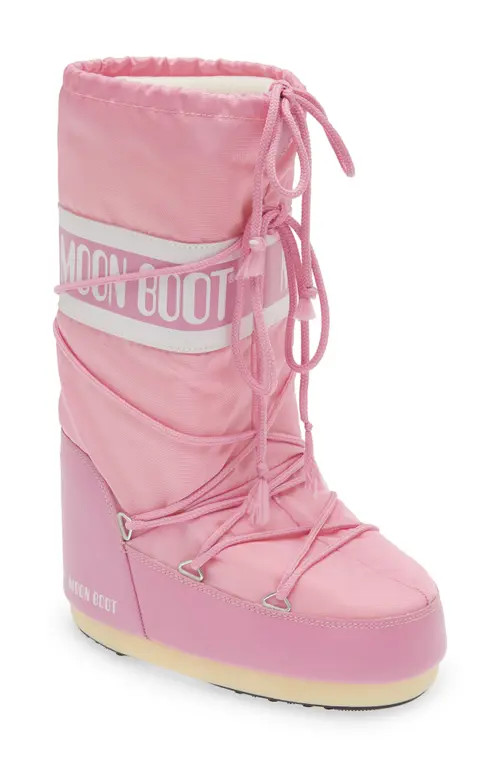 Kids' Icon Water Repellent Moon Boot® in Pink at Nordstrom, Size 30 Eu | Nordstrom