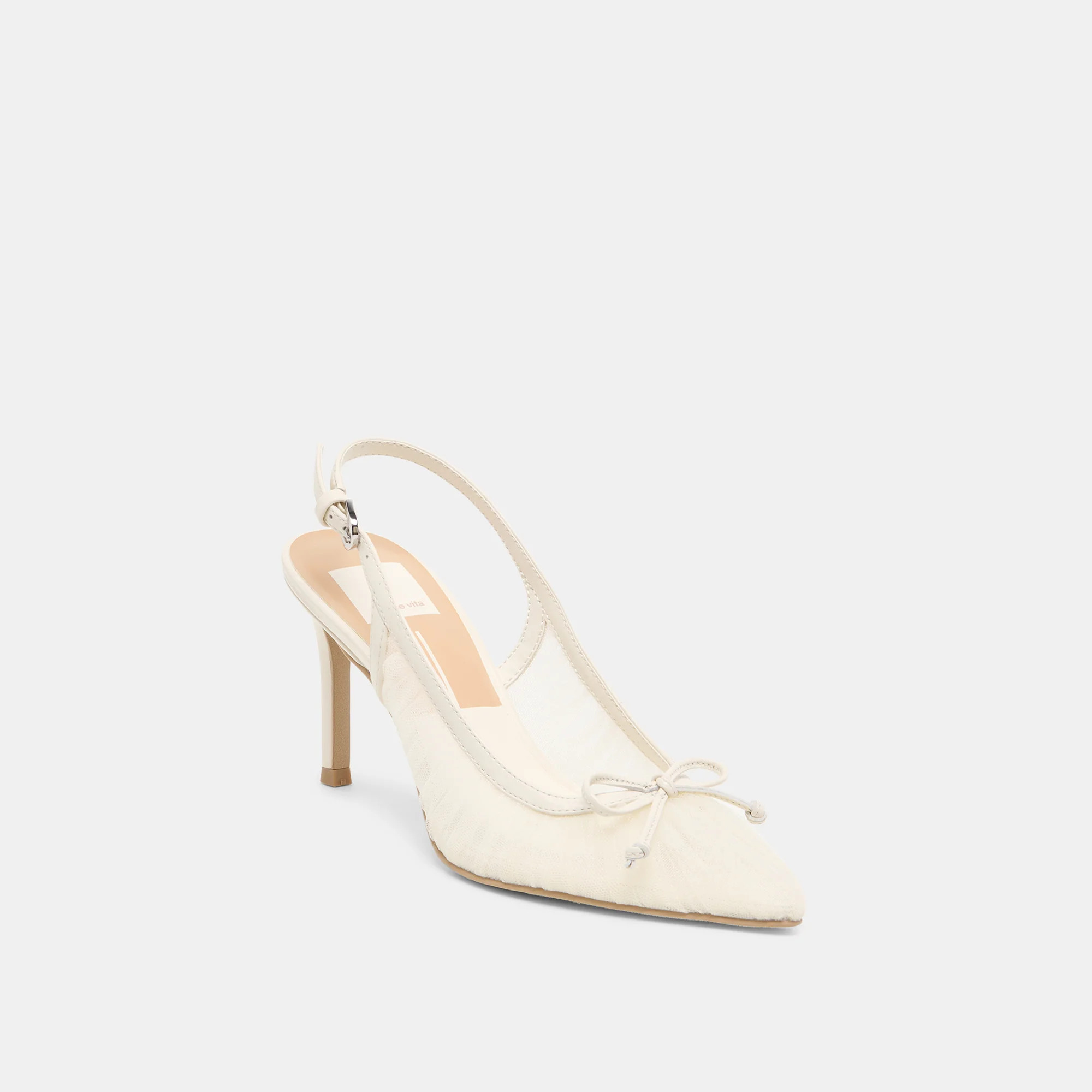 Yela Heels White Tulle | DolceVita.com