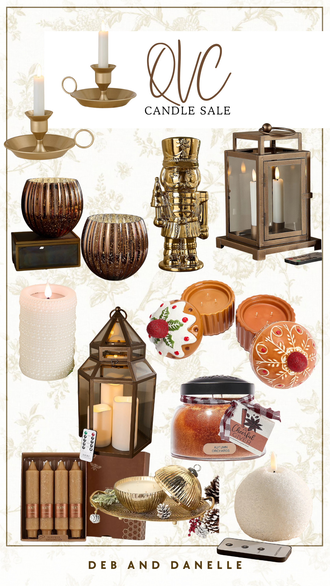 @QVC is having a candle sale! Here are some of my favorites from the sale, including my Roots taper candle and gold candle lanterns.  

 #LTKHoliday #LTKHome #LTKSaleAlert