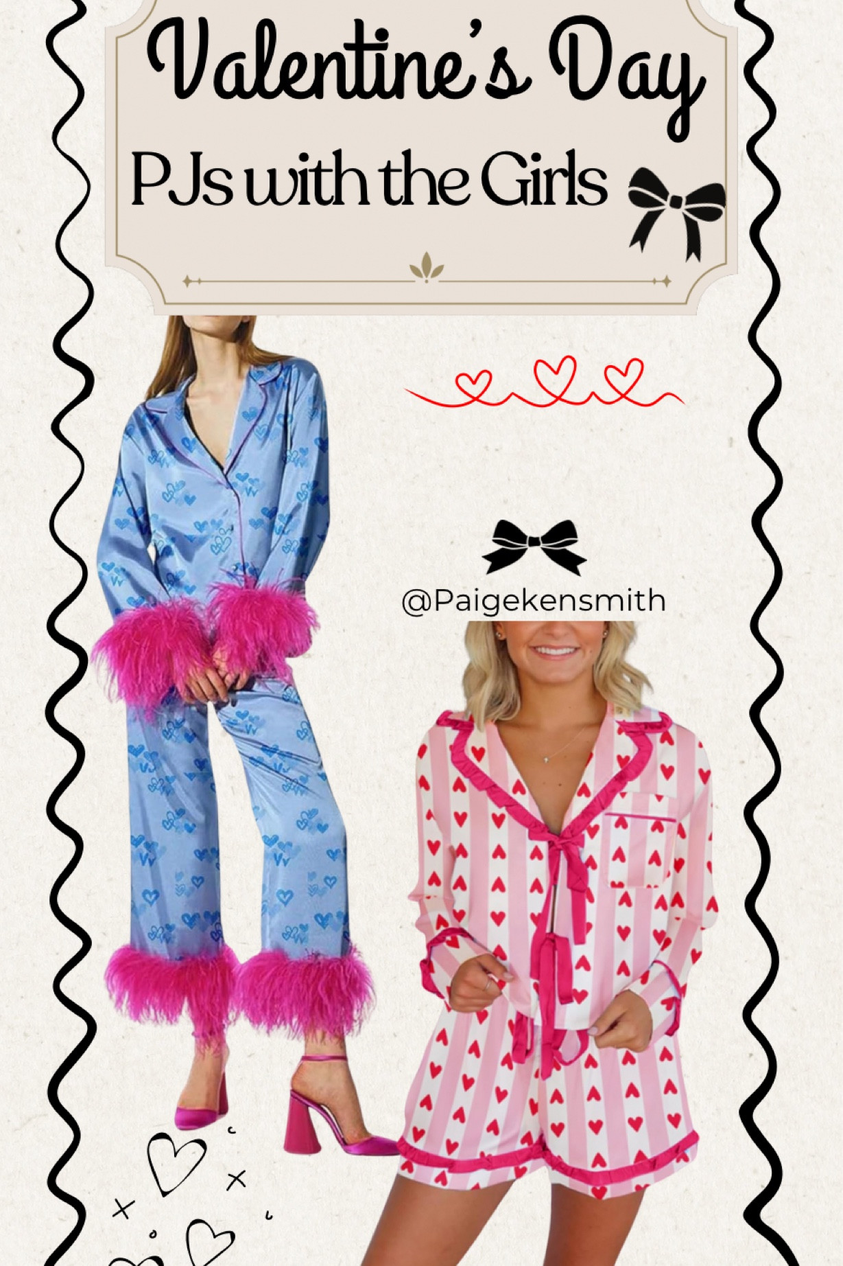 Valentine’s Day fun and fancy pajamas! Perfect for a date night in with the girls! Pink and blue, feathers and bows😍


#LTKParties #LTKSeasonal #LTKStyleTip