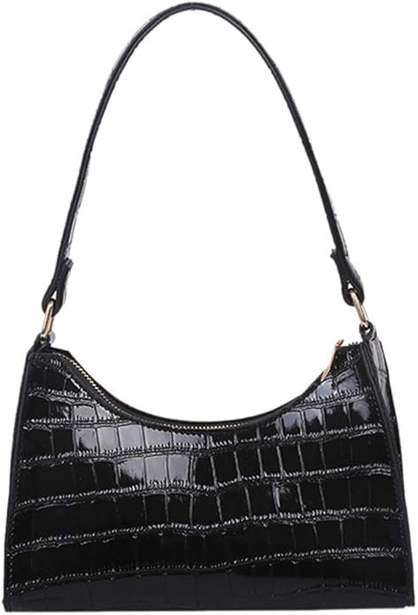 Everpertuk Women's Retro Shoulder Bag, Women's Shoulder Bag, Crocodile Pattern Leather Underarm P... | Amazon (DE)