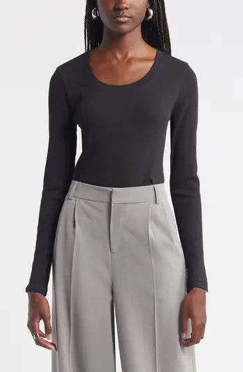Nordstrom Stretch Pima Cotton Long Sleeve T-Shirt | Nordstrom | Nordstrom