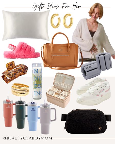 Urban outfitters- lululemon- belt bag- Williams Sonoma- work tote- travel case- makeup case- travel bags- nieman marcus- gold bracelets- gold earrings- hoop earrings- silk pillowcase- satin pillowcase- Walmart- UGG- slippers- candle- gifts for her- gift inspo- gift guide- gift ideas- women gifts- beauty gifts- hair clip- cardigan- Stanley- Stanley cup- 

#LTKSeasonal #LTKbeauty #LTKHoliday