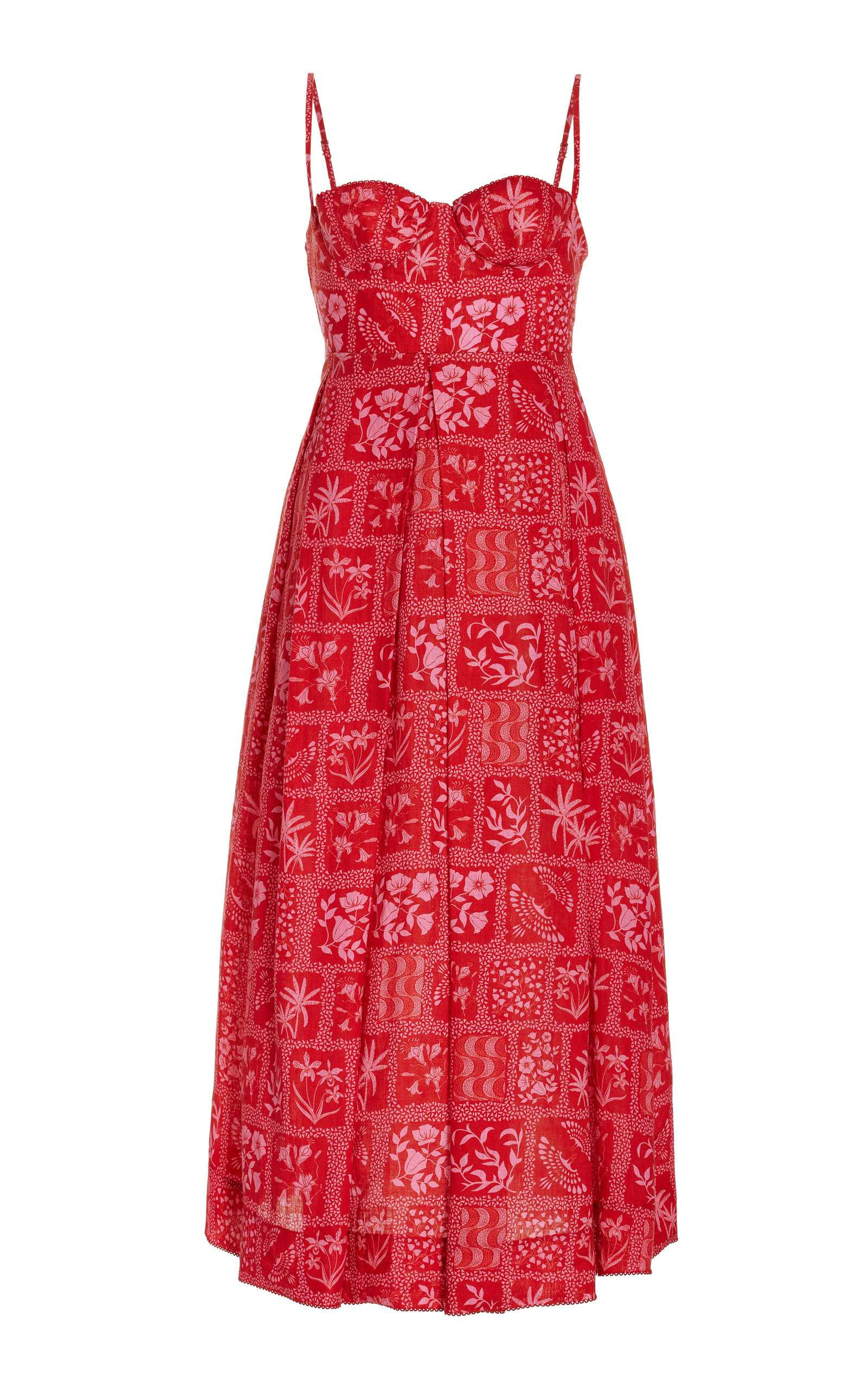 Mambo Linen Midi Dress | Moda Operandi (Global)