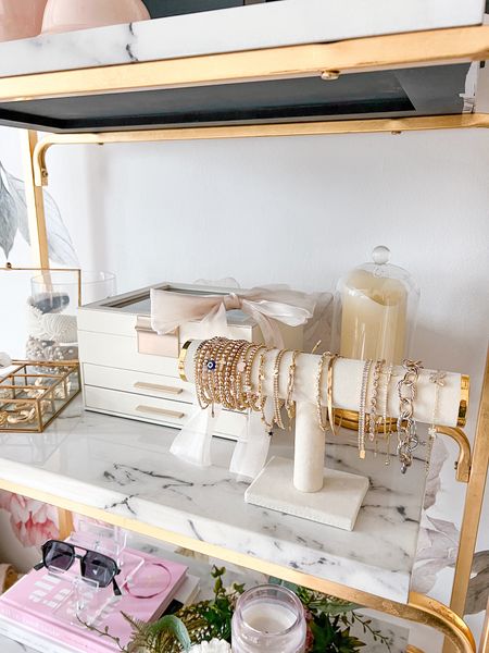 White and gold jewelry box, jewelry display 

#LTKfindsunder50 #LTKhome #LTKSeasonal