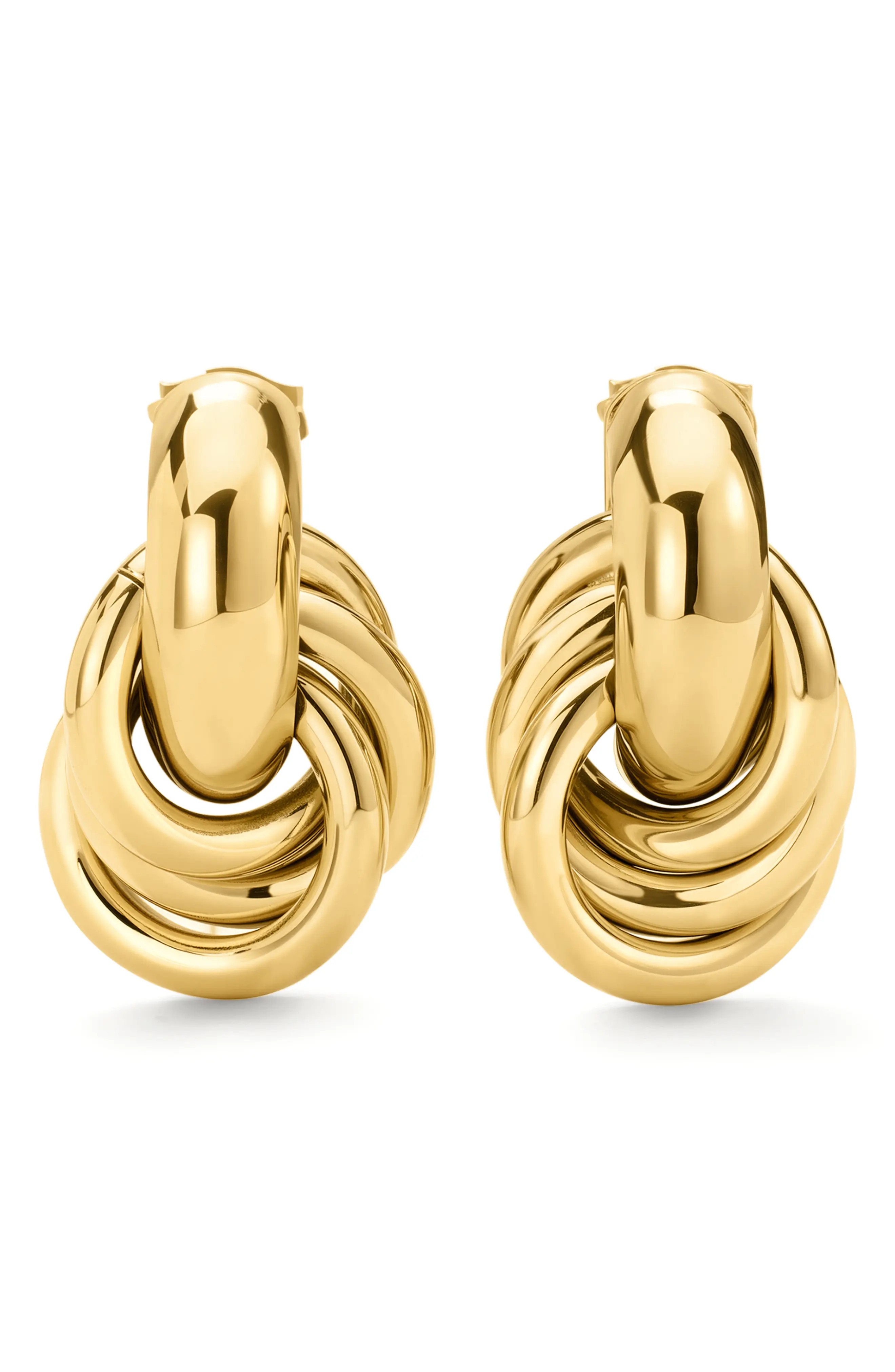 D.LOUISE Classic Knot Earrings in Gold at Nordstrom | Nordstrom