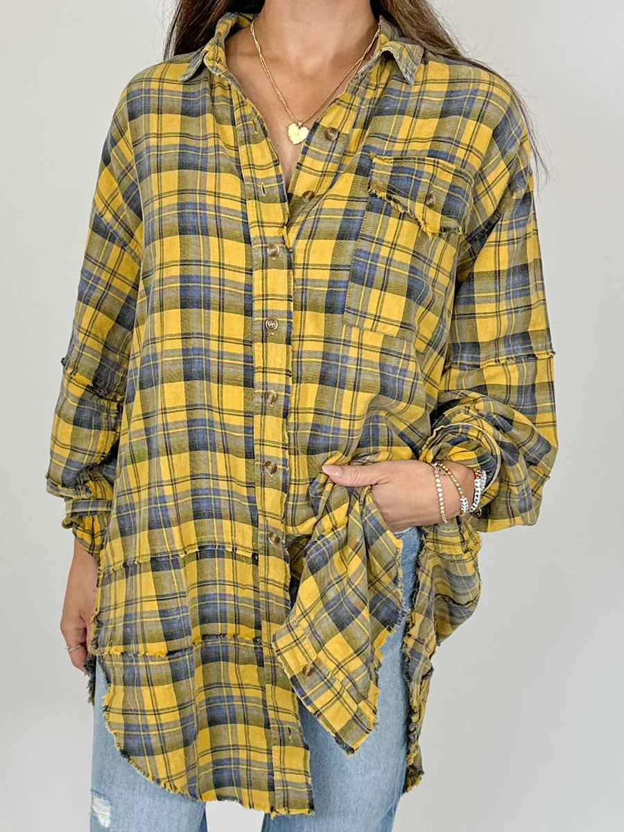 Stone Cliff Plaid Tunic | Mustard | +Plus Available | RESTOCK! | Talulah