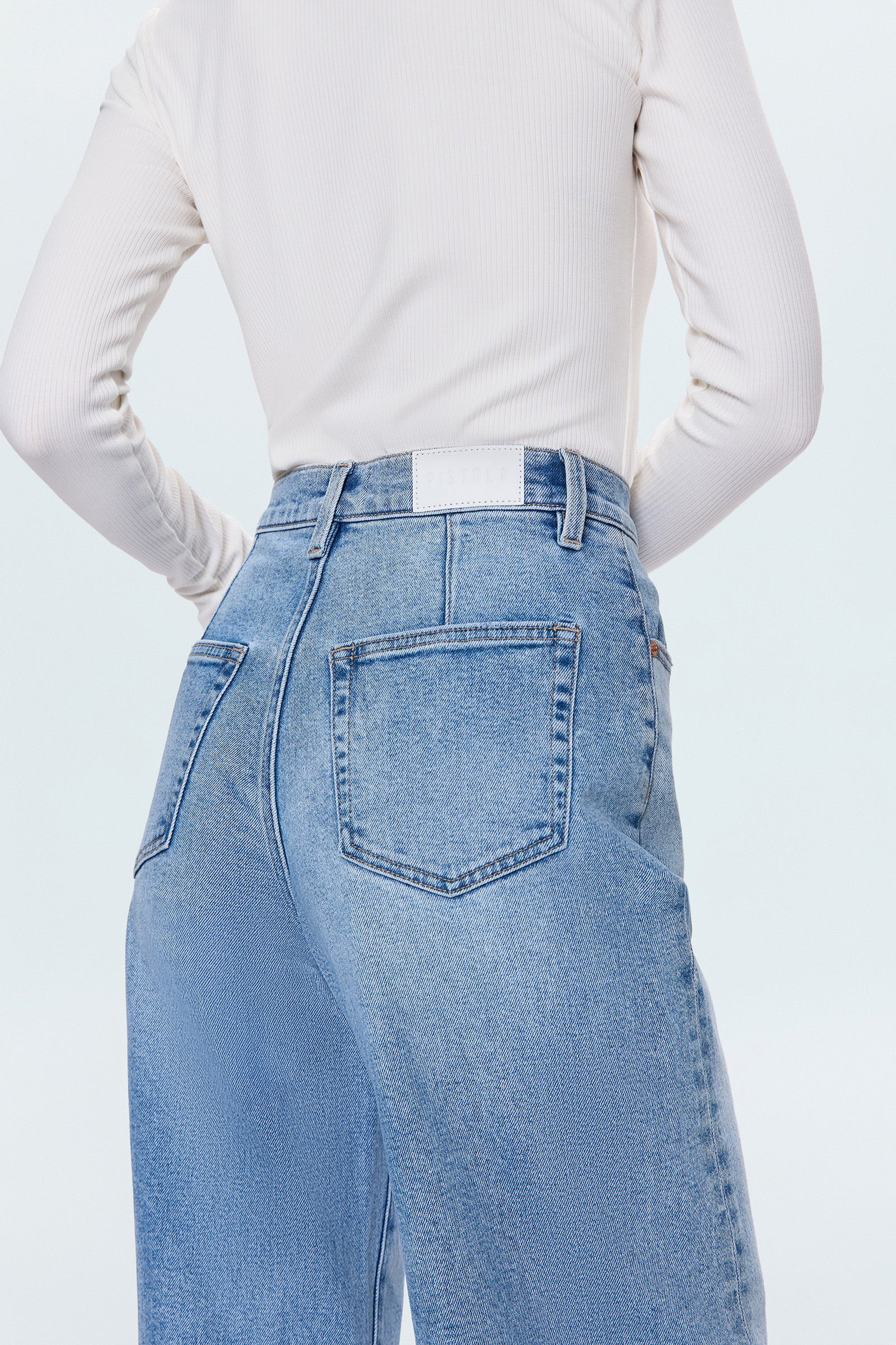 Kyra High Rise Bowed Ankle - Terrace | Pistola Denim