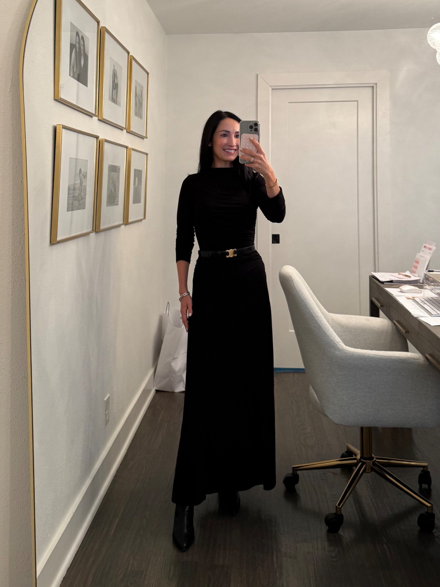 Obsessed with this Classic black reformation dress for family photos! Available in navy, garnet, and brown also  

#LTKStyleTip #LTKPetite #LTKSeasonal