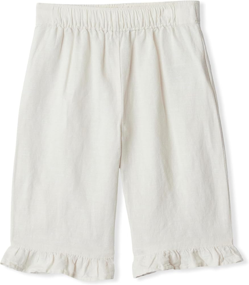Amazon Essentials x Sofia Grainge Toddlers and Baby Girls' Cotton Linen Wide Leg Pull-on Pant wit... | Amazon (US)