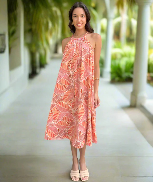 The Sofia Gauze Halter Bra Dress | Shebird