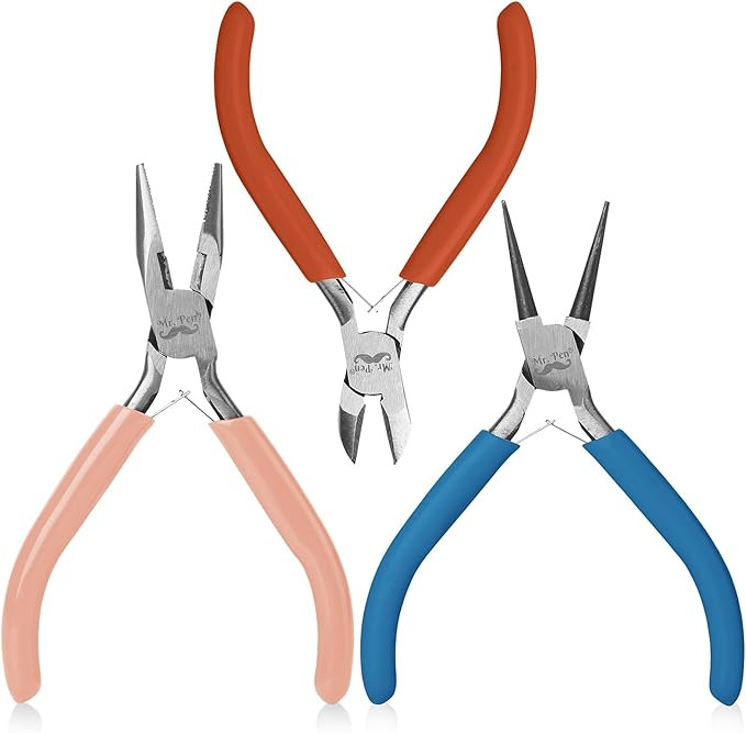 Mr. Pen- Jewelry Pliers, 3 Pack, Jewelry Making kit, Pliers for Jewelry Making, Mini Pliers, Wire... | Amazon (US)