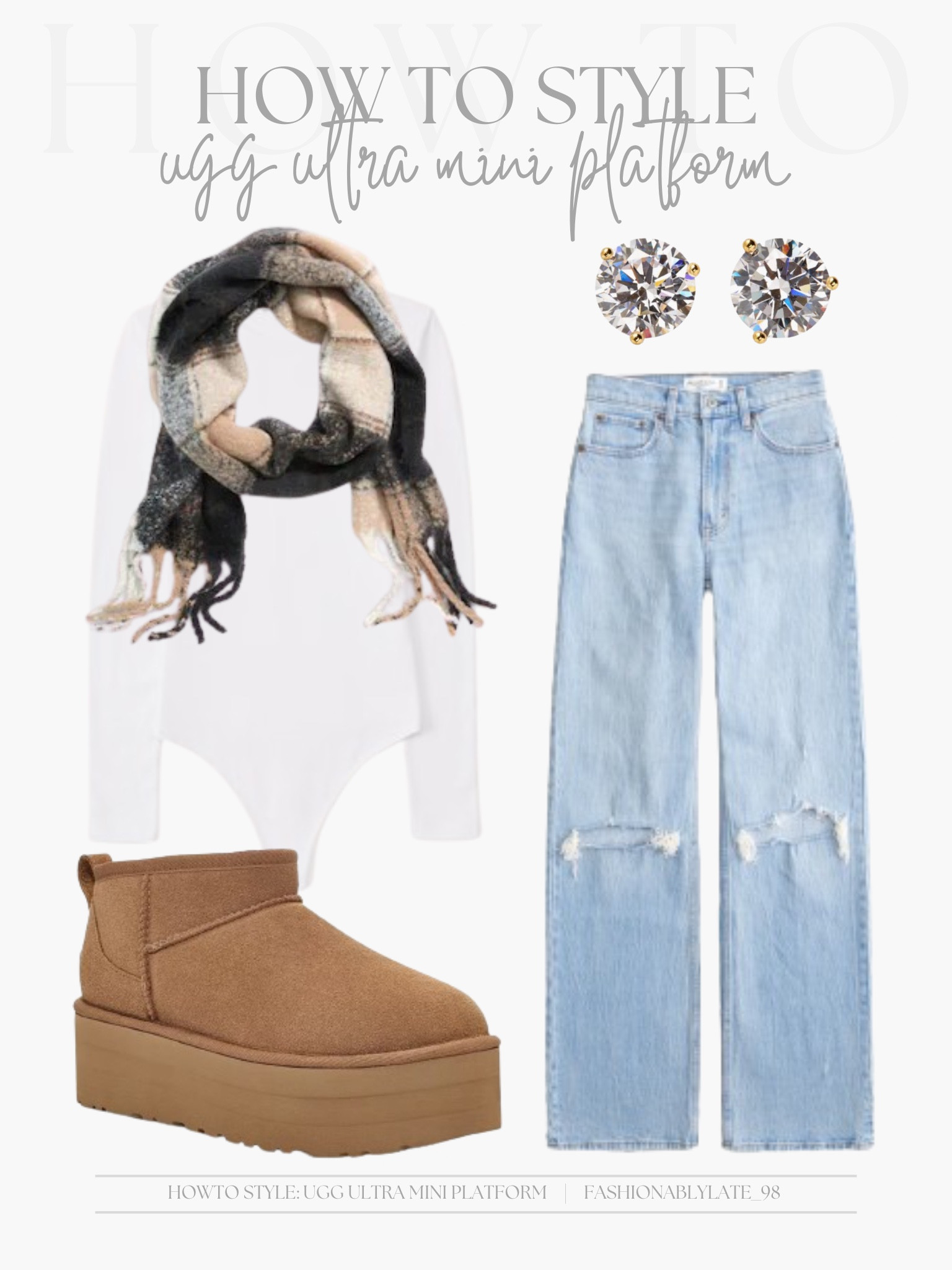 how to style: ugg ultra mini platforms 

bodysuit // scarf // straight jeans // ugg ultra mini platforms 

#LTKstyletip #LTKSeasonal #LTKshoecrush