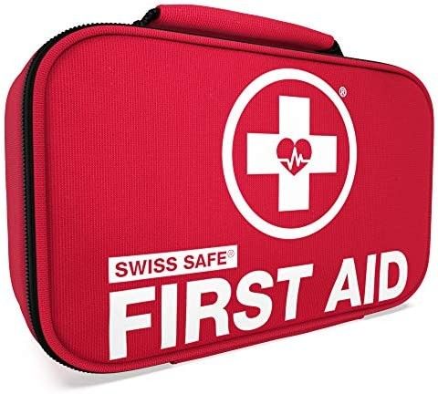 Swiss Safe 2-in-1 First Aid Kit (120 Piece) + Bonus 32-Piece Mini First Aid Kit: Compact, Lightwe... | Amazon (US)