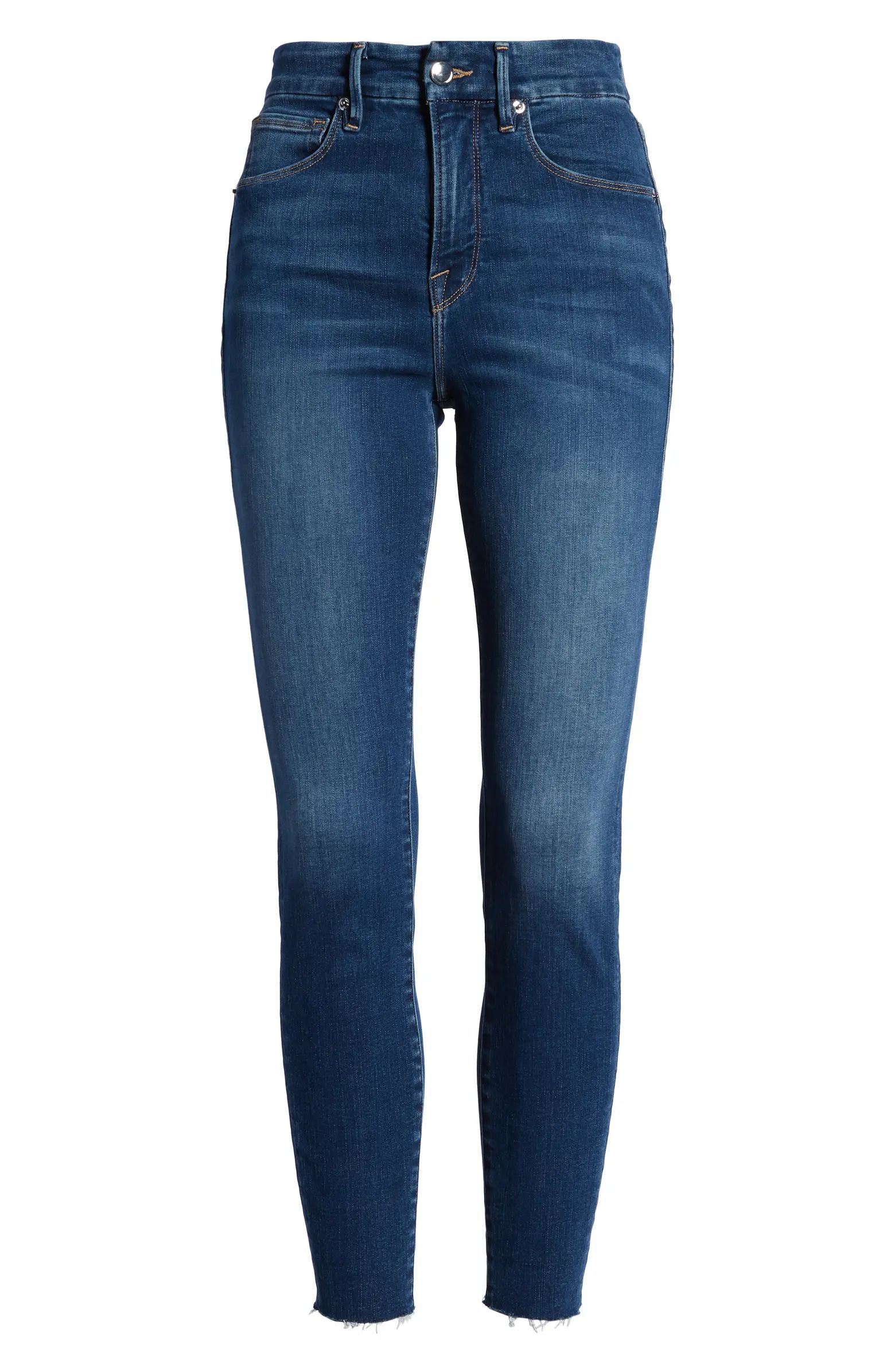 Good Waist High Waist Raw Hem Ankle Skinny Jeans | Nordstrom