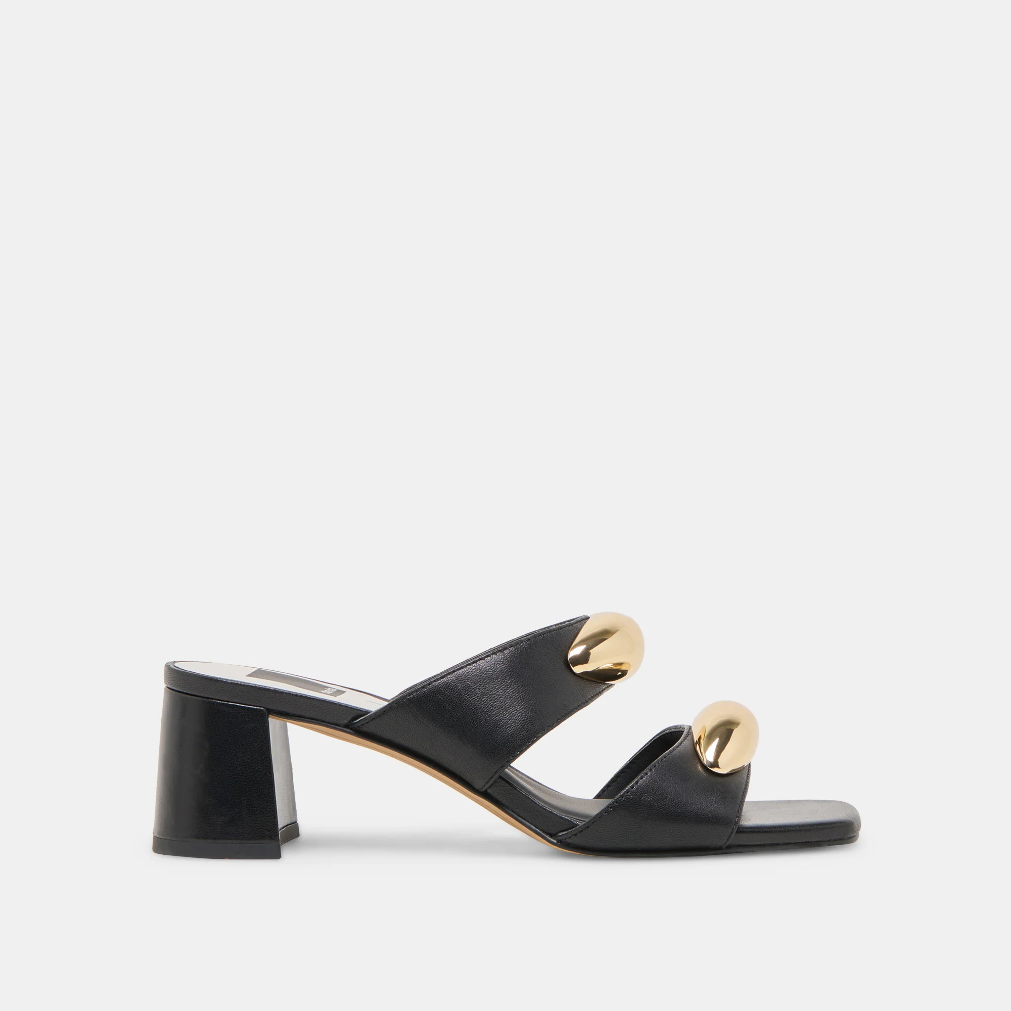 Barnet Black Leather Heels | Dolce Vita | DolceVita.com